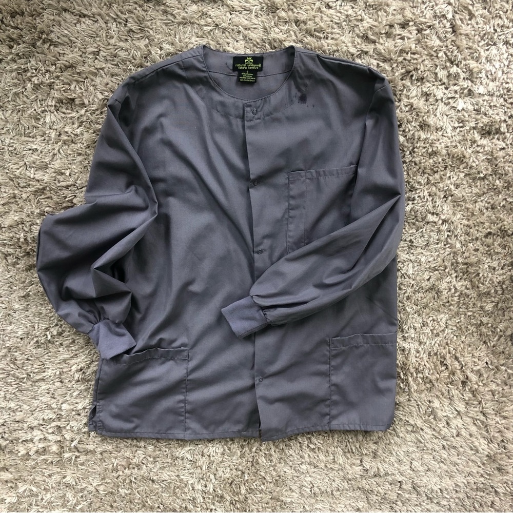 Natural Uniforms Scrub Jacket, Sz S